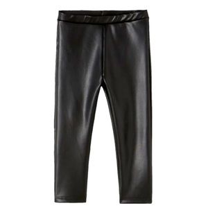 Zara kids vegan leather leggings